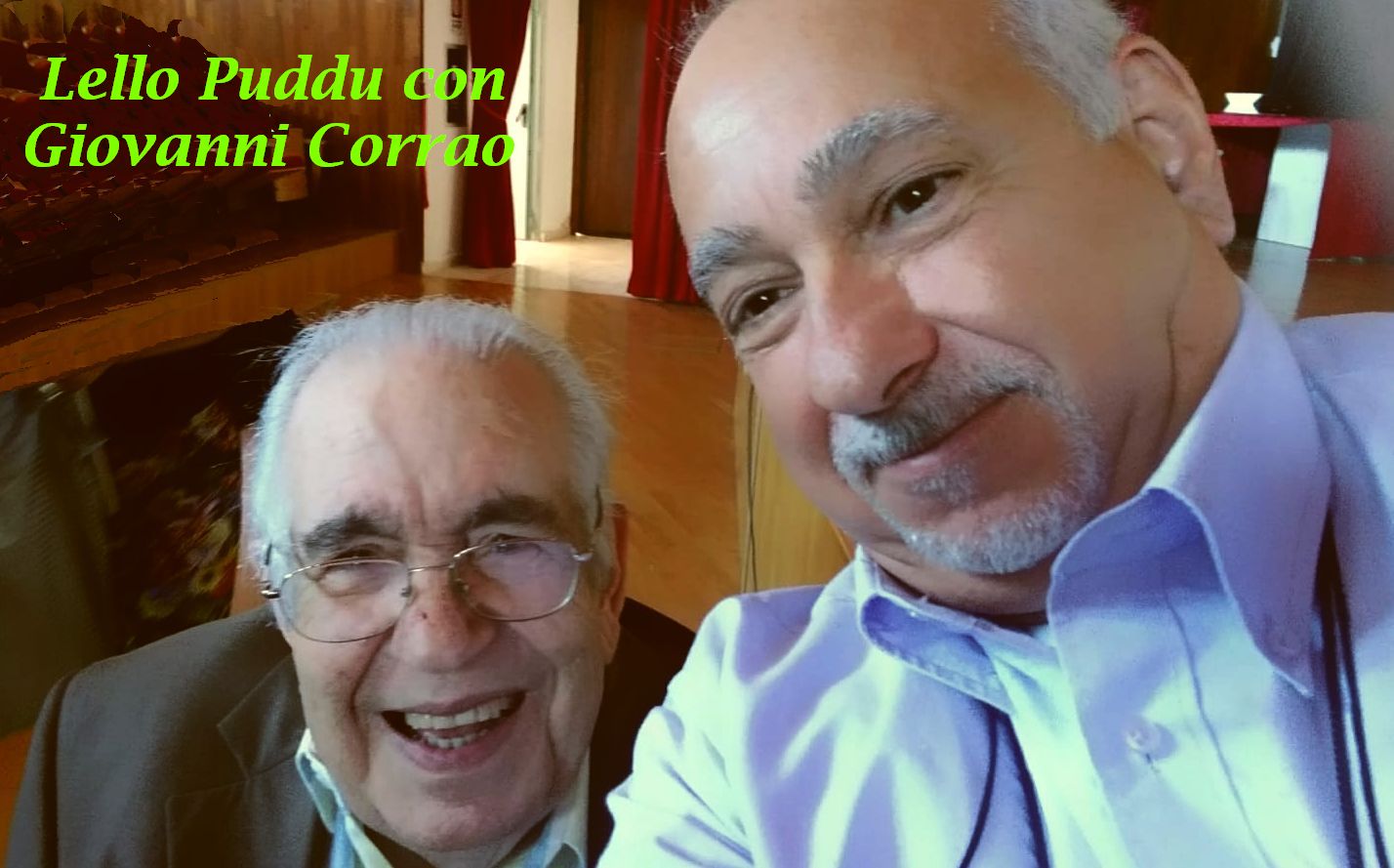 Lello Puddu con Giovanni Corrao