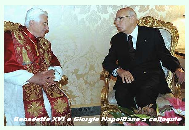 un incontro tra Napolitano e papa Benedetto XVI